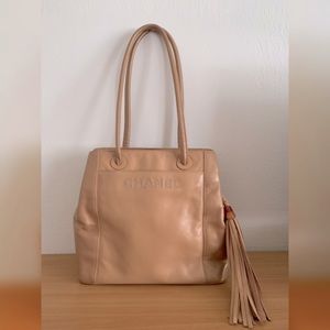 Chanel authentic soft lambskin tassel bag